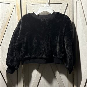 Wonder Nation Black Fuzzy Sweater